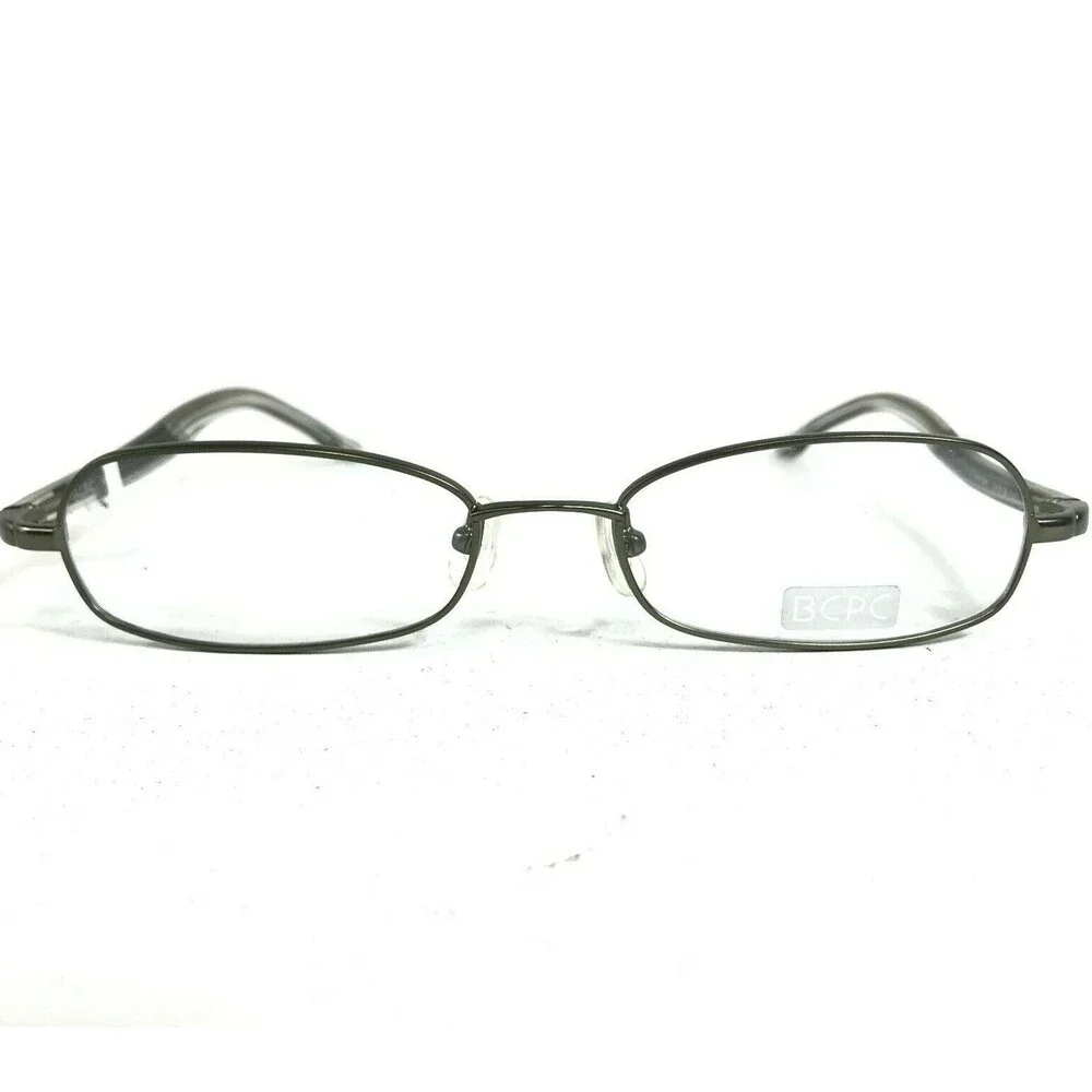 BCPC Eyeglasses Frames BP-180 col.37 Clear Gray Round Oval Full Rim 54-18-140